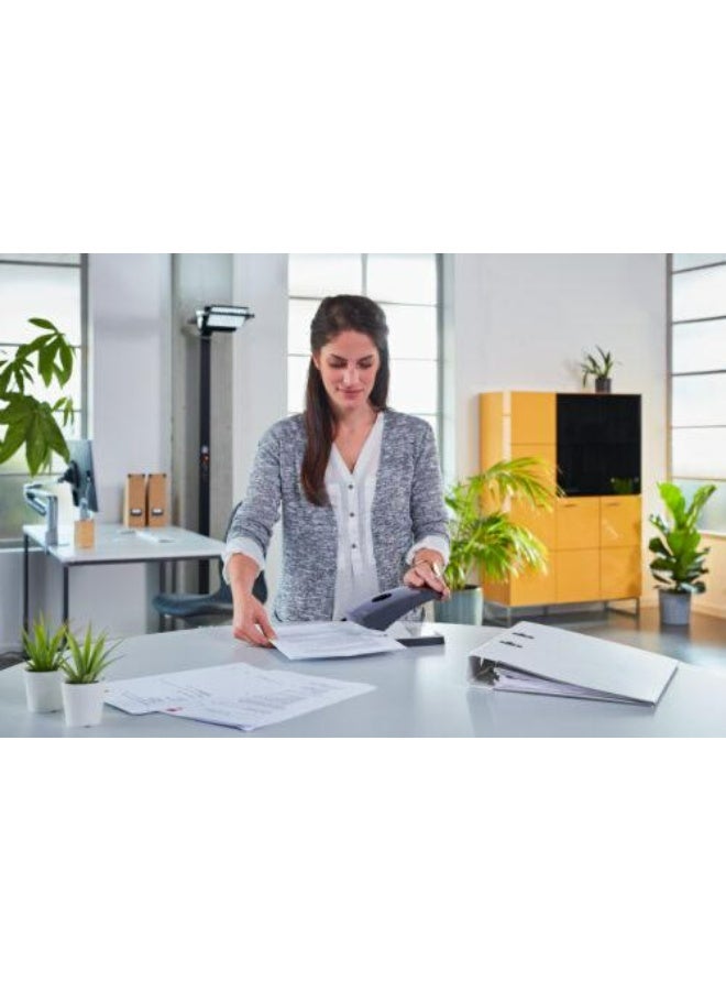 Novus Professional Office Paper Punch - Dual Holes, 40-60 Sheet Capacity, Durable Metal Body with A4/A5 Size Adjustment Ruler - Image 5